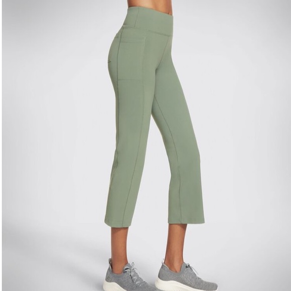 Skechers Go Walk Lite Pant Yoga Gym Pants Back Pockets Seafoam Green - Picture 15 of 15